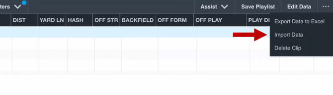 Hudl import data