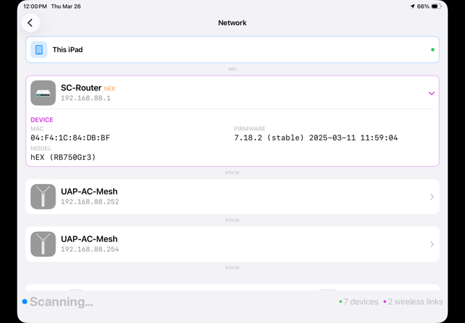 Network Performance - router expanded