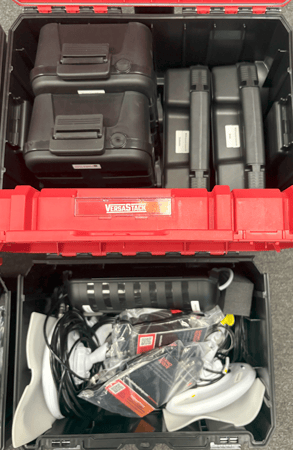 Travel kit packed - hcb-sb, hsl-sbf, rb-rck, rw-rck, 1-100e, 2udx, hdmis