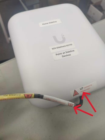 U7 Sticker to U7 Connect to POE48 ONLY