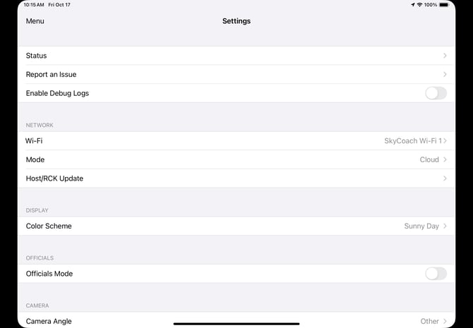 5 (Settings Screen Cloud Mode)