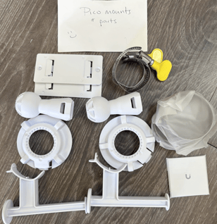 pico mounts, clamps